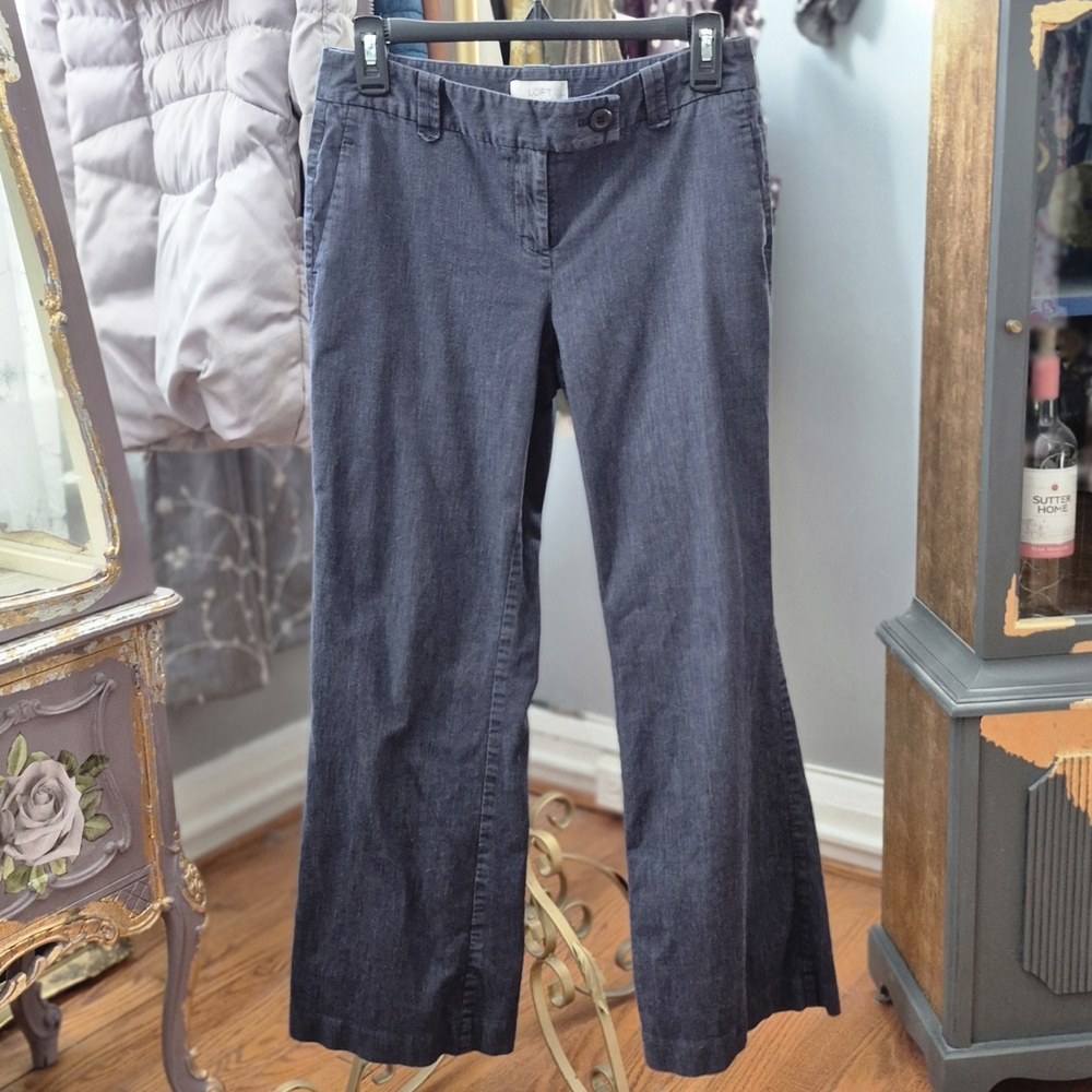 LOFT Dark Blue Women's Trousers